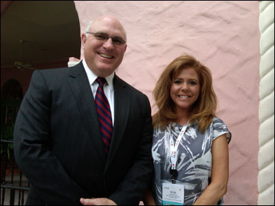 Vicki Moroe with psychic investigation client